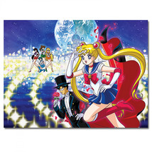 Sailor Moon 500 Piece Group Puzzle Blue - £25.96 GBP