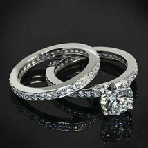 Set di anelli di fidanzamento taglio rotondo 3,50 carati oro bianco... - £243.95 GBP