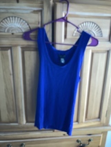 New York Company Sleeveless Knit Top Blue Women’s size Medium - £19.91 GBP