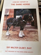 Conciso Historia De Shire Caballo Tapa Dura 1976 Por Walter Gilbey - £15.95 GBP