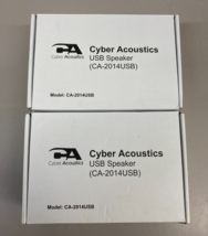 (2) USB 2.0 Speaker (CA-2014USB)  - 2.0 Desktop Computer Speakers, Type-C - $56.44 CAD