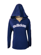 Vintage Adidas Hoodie Sweatshirt Womens XL Embroidered Purple - £35.39 GBP