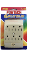 6 Electric Outlet WALL TAP Grounded receptacle Dove Grey gray PowTech PT... - €20,30 EUR