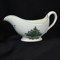 Spode Christmas Tree Gravy Boat England Xmas - $26.69 CAD