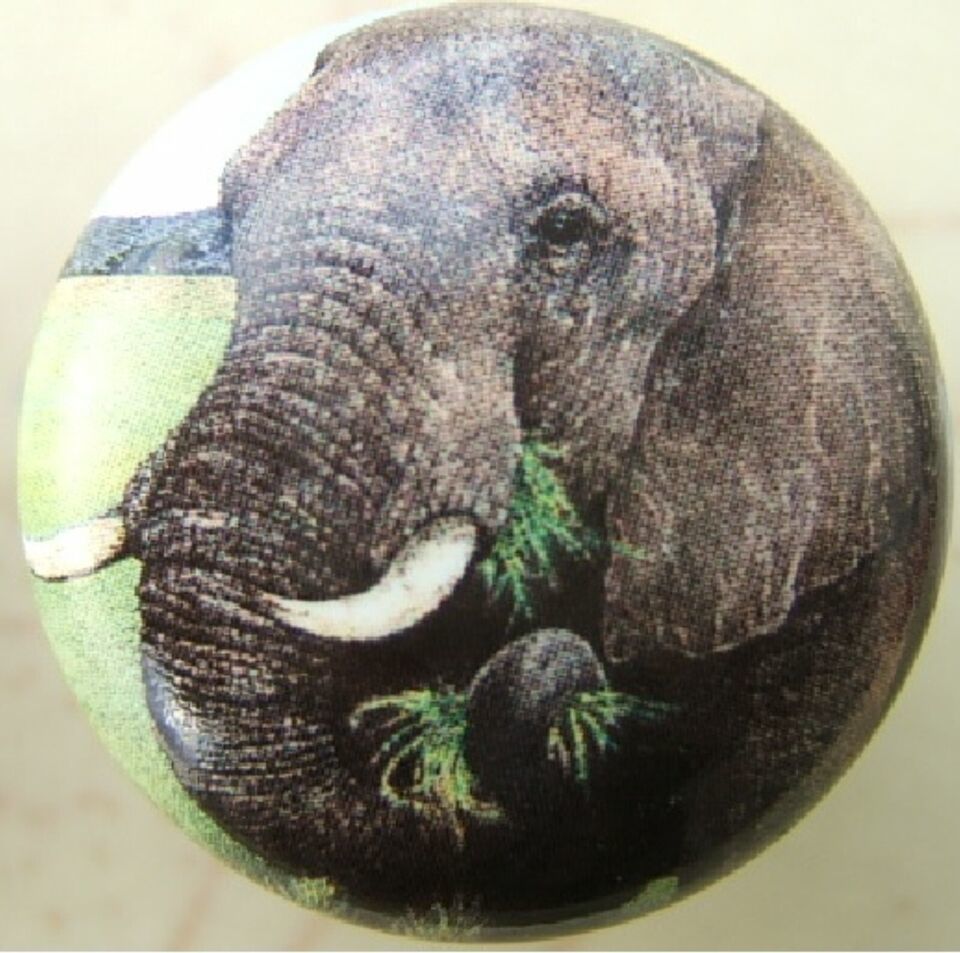 Cabinet Knobs Knob W/ Elephant Head WILDLIFE - $5.44