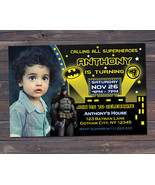 Batman Photo Birthday Party Invitation - £7.04 GBP