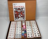 Vintage Mahjong Set 142 Tiles All Present W/ Case Instructions New NOS - $42.08