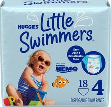 Huggies Little Swimmers Disposable Swimming Diapers, Size 4 (24-34 lbs),... - $25.99