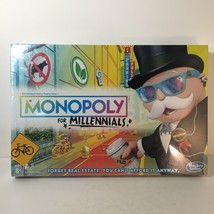 Monopoly for Millennials Board Game New Sealed Hasbro Gaming Family Fun ... - £22.85 GBP