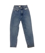H&M Women's Super High Rise Casual Straight Leg Blue Medium Wash Jeans Size 4 - £9.74 GBP