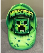 Minecraft Cobra Snapback Baseball Cap Lime Green Mesh Back One Size Fits... - £9.34 GBP