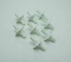 Tinkertoy 8 Connectors White Replacement Parts Plastic Tinker Toy Pieces - £2.93 GBP