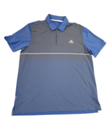 ADIDAS - Men&#39;s Blue Gray Golf Short Sleeve XL Causal Shirt - $21.21 CAD