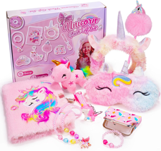 Unicorn Gifts for Girls Age 4-12, Unicorn Gift Box 4 5 6 7 8 9 10 11 Year Old Gi - £27.64 GBP