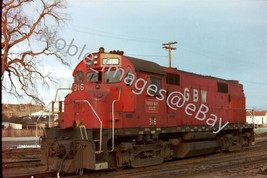 GBW Green Bay 316 DL640 Locomotive Chicago Area 2 Color Negative 1970s - £5.08 GBP