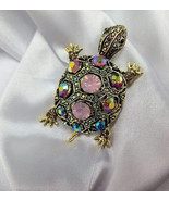 Crystal seaturtle pin brooch - €11,28 EUR