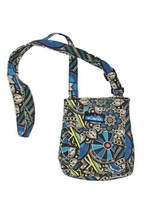 Kavu Keeper Spring Hodgepodge Crossbody Bag Purse Blue Teal Yellow  - $15.20