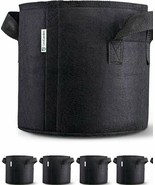 5 Pack Grow Bags 400G 5 Gallon Plant Pots w 1 mini Garden Spade  Heavy D... - $622.59 MXN
