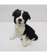 Country Artists Border Collie Puppy Dog Figurine Hand Painted Resin 4&quot; - £14.23 GBP