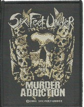 Six Feet Under Addiction 2008 - Woven Sew On Patch - Official - No Longer Made - £6.63 GBP