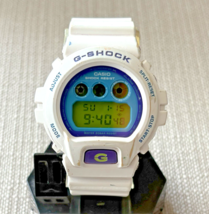 Vintage Casio G Shock DW-6900CS-7 (1289) White/Blue/Green Unisex Digital... - $54.44