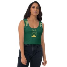Green Girl Buns crop Shirt Top - $53.24