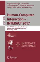 Human-Computer Interaction – INTERACT 2017: Part 4 Only - £15.94 GBP