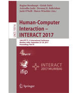 Human-Computer Interaction – INTERACT 2017: Part 4 Only - $19.99