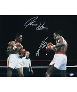 Sugar Ray Leonard Thomas Hearns Signed 16x20 Boxing Stance Photo BAS ITP - £113.75 GBP