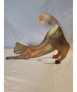 Vintage  Sheet Metal Art Cat Silhouette Statue Figure 1993 - $653.87 MXN