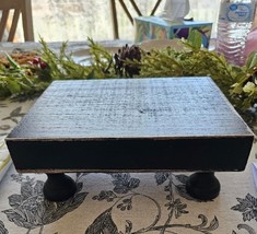 Decorative Black Wood Riser For Your Kitchen or Bathroom 7.9 x 5.8 x 3 i... - $23.38 CAD