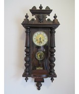 1800&#39;s ANTIQUE WALL CLOCK rare BUST regulator key HAMBURG GERMANY HAC runs! - £437.04 GBP