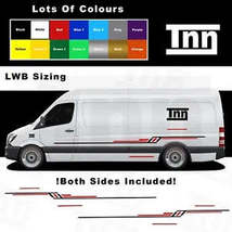 Stickers For Mercedes Sprinter LWB Camper Van Motorhome Side Stripes Decals Merc - $79.99+