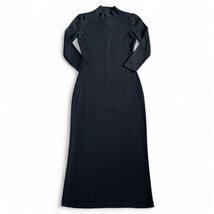 Vintage St. John Collection Womens Maxi Dress Sz P Black Santana Knit Ri... - $59.35