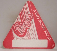 CHICAGO (TRANSIT AUTHORITY) - ORIGINAL CLOTH TOUR BACKSTAGE PASS ***LAST... - $10.00