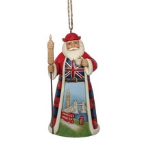 Jim Shore British Santa Ornament Hanging Heartwood Creek Collection Christmas image 1
