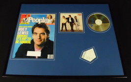 Huey Lewis Signed Framed 16x20 Photo &amp; Fore! CD Display - £96.92 GBP
