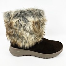 Skechers On The Go Joy Snow Fox Chcolate Womens Size 7 Comfort Shearling Boots - £59.91 GBP