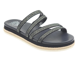 Vince Camuto Women Espadrille Slide Sandals Rallsan Size US 8M Black Suede - £30.76 GBP