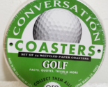 Golf Conversation Coasters - 24 Recycled Paper Coasters -Trivia - New Se... - $6.43