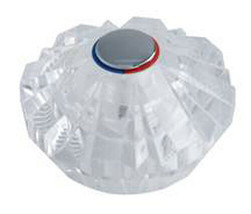Price Pfister Style Hot/Cold Handle - Clear 12pt round broach - $9.95