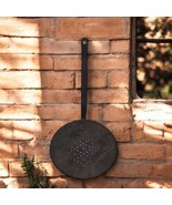 Antique Primitive Iron Sheet Metal Pierced Hole Kitchen Strainer Kitchen... - £17.33 GBP