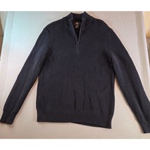 Calvin Klein Navy 1/4 Zip Cotton Sweater Men’s XL (Fits Like Large) - $22.95