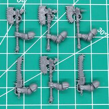 World Eaters Weapons ( x6 ) - Axe Chainsword Chaos Space Marines Warhamm... - $4.22