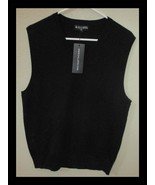 Kallspin Men&#39;s Black Knit Vest Medium NWT - €25,57 EUR