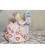 Vintage RELPO Valentine Planter Lady Hearts Mailbox 7&#39; - £311.86 GBP