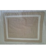 Beautiful Crate and Barrel Set 4 Dover Placemats 14 X 18 Natural Linen & Cotton  - $19.75