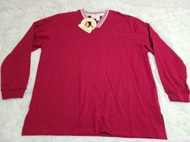 VTG Cherokee Plus Size NWT Berry Red Pullover Shirt 18W/20W 1X V-Neck Casual Top - £8.98 GBP