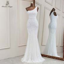 2021Sexy white sequins mermaid evening dresses one shoulder dresses for ... - $145.11