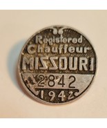 1942 Missouri Registered Chauffeur Badge No. 2842 - €16,36 EUR